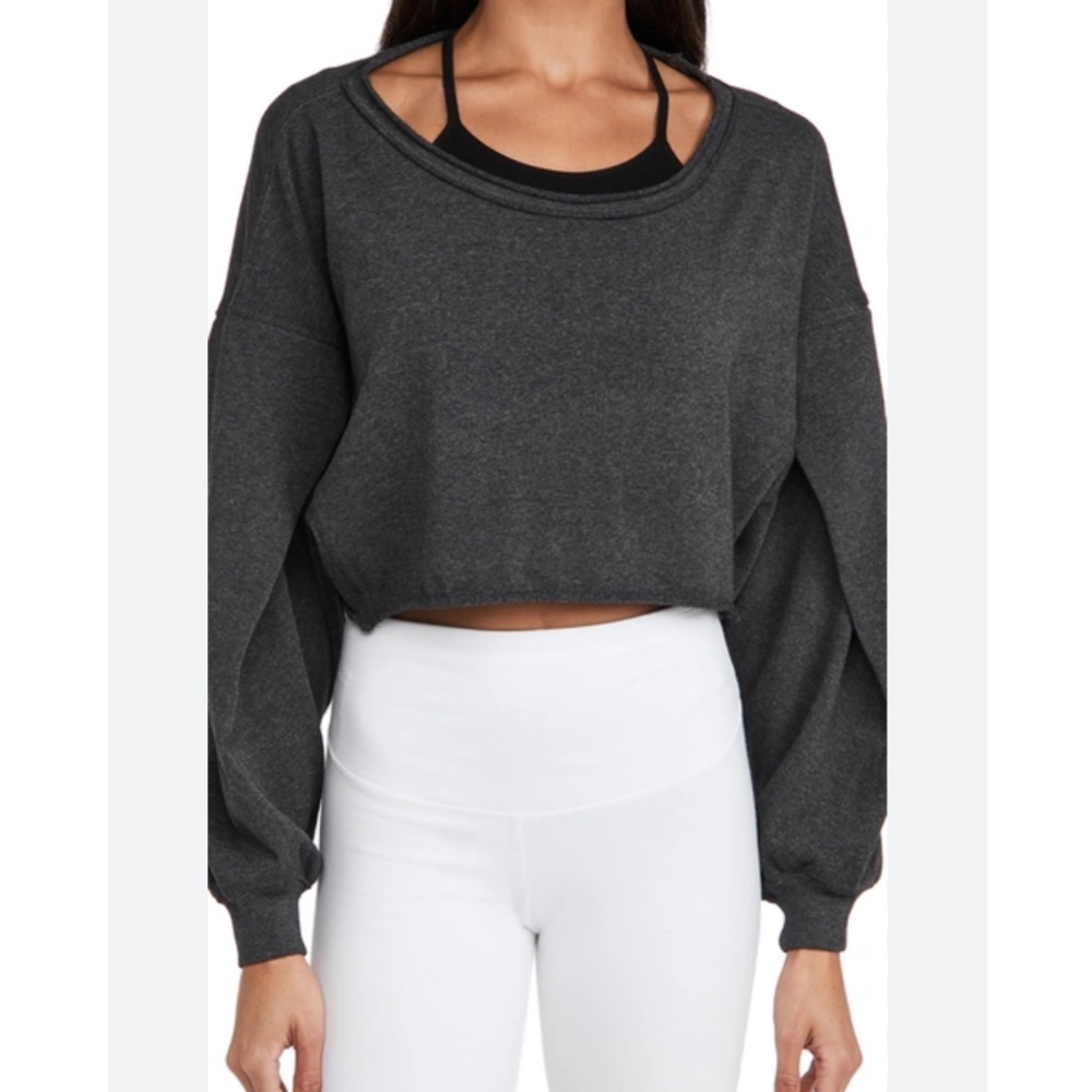 FP Movement by Free People Dark Gray Sweatshirt - Picture 2 of 10